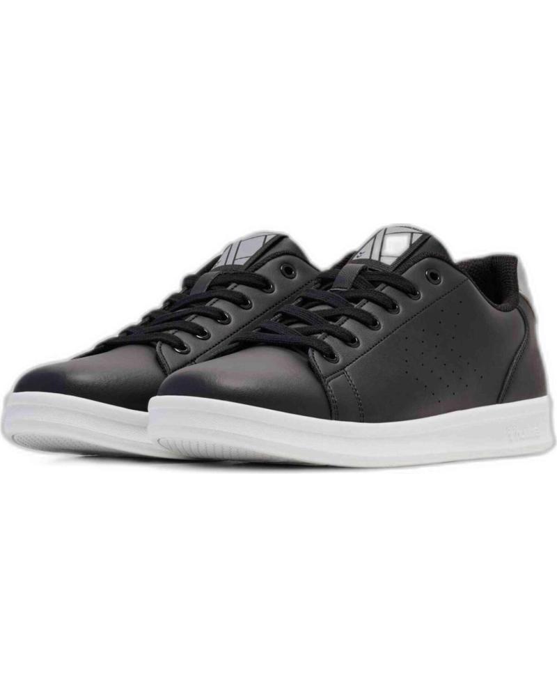 TÊNIS CASUAIS HUMMEL COURT LINE PRETOS NEGRO