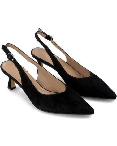 Woman Flat shoes ALMA EN PENA SUEDE V250650 BLACK NEGRO