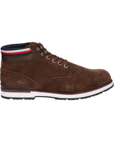 Stivaletti per Uomo TOMMY HILFIGER FM0FM04200 HILFIGER SUEDE BOOT GT6 COCOA