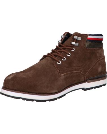 Botins de Homem TOMMY HILFIGER FM0FM04200 HILFIGER SUEDE BOOT GT6 COCOA