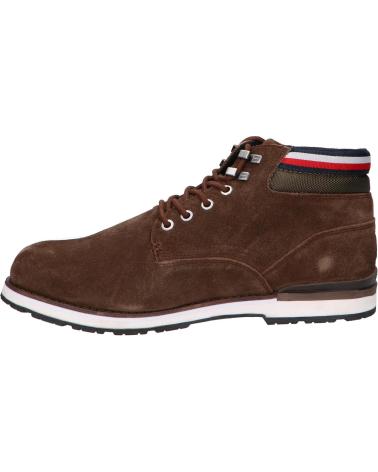 Botins de Homem TOMMY HILFIGER FM0FM04200 HILFIGER SUEDE BOOT GT6 COCOA