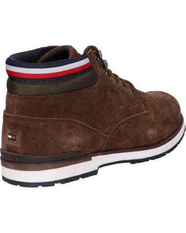 Botins de Homem TOMMY HILFIGER FM0FM04200 HILFIGER SUEDE BOOT GT6 COCOA