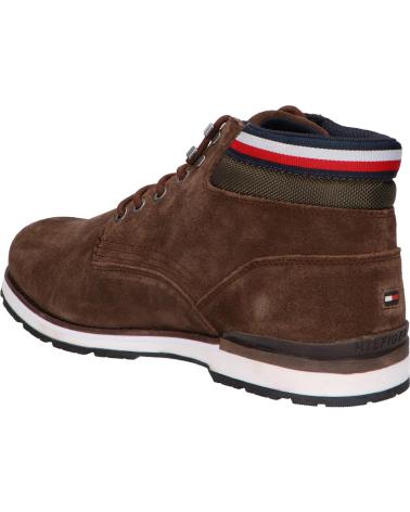 Botins de Homem TOMMY HILFIGER FM0FM04200 HILFIGER SUEDE BOOT GT6 COCOA