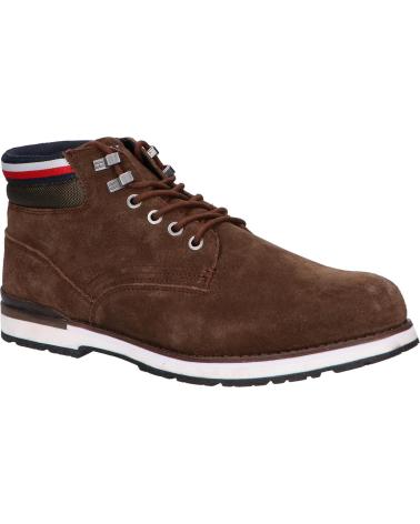 Botins de Homem TOMMY HILFIGER FM0FM04200 HILFIGER SUEDE BOOT GT6 COCOA