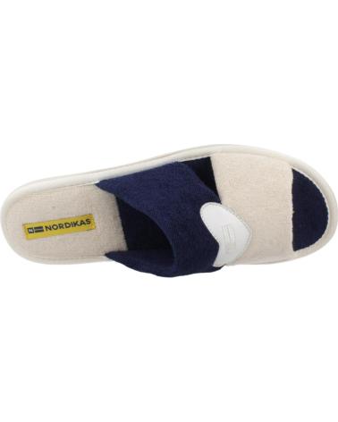 Pantofole per Donna NORDIKAS ZAPATILLAS HOGAR MUJER MODELO TOP LINE COLOR AZUL HILMRN
