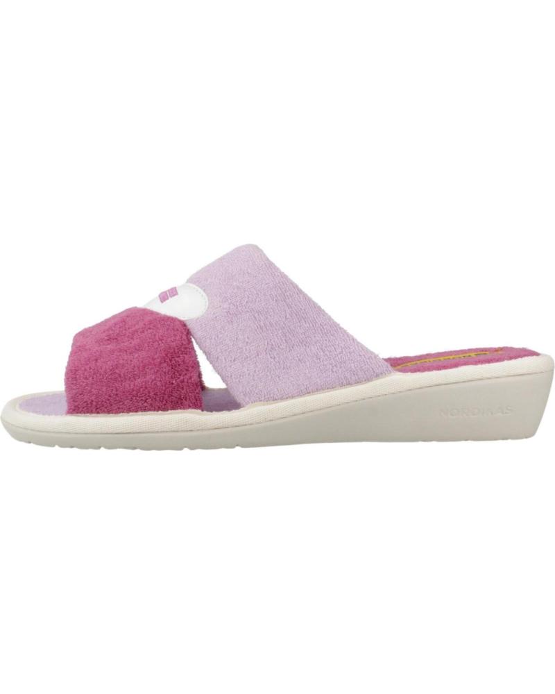 Pantofole per Donna NORDIKAS ZAPATILLAS HOGAR MUJER MODELO TOP LINE COLOR ROSA ORQUIDEA