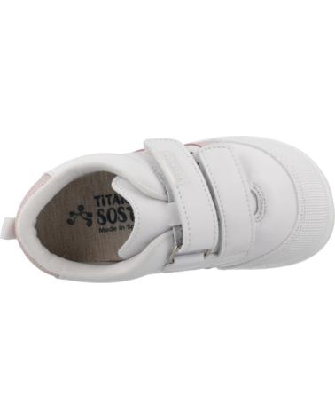 Scarpe sport per Bambina TITANITOS ZAPATILLAS NINO MODELO B500 AMANCIO COLOR BLANCO ROSABB ROSABB