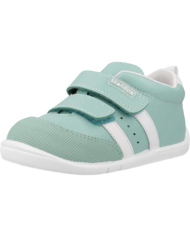 Deportivas de Niño TITANITOS ZAPATILLAS DE DEPORTE VERDE Y BLANCO