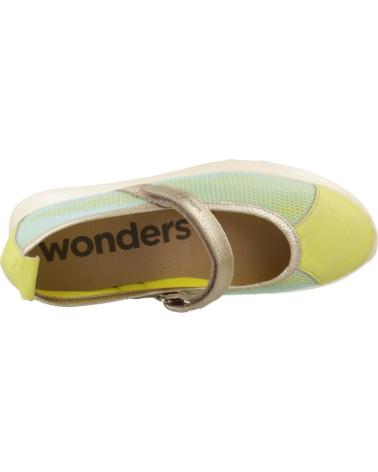 Bailarinas per Donna WONDERS BAILARINAS MUJER MODELO A4003 COLOR AMARILLO PLTN