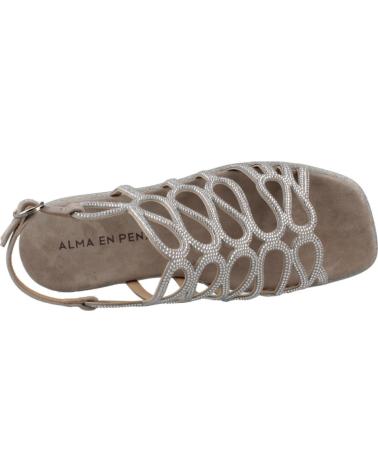Sandales pour Femme ALMA EN PENA SANDALIAS MUJER MODELO V2551615 COLOR MARRON TAUPE