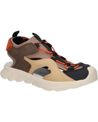 Sandalias de Niño GEOX J45F1E 0ME15 J SANDAL AIRADYUM C6218 BROWN-DK BEIGE