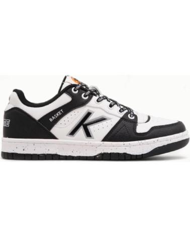 BASKETS CASUAL KELME 61 BLANCHES ET NOIRES 61