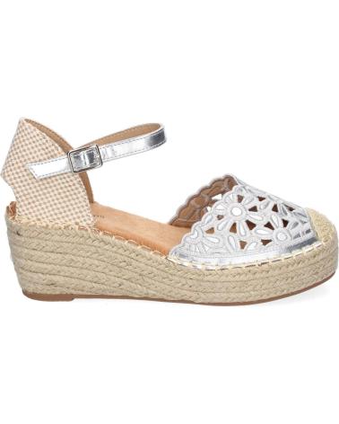 Sandali per Donna PUNTOSALAO SANDALIAS PLATEADAS DE CUNA EN YUTE COMODAS PALA FLORAR BORD VARIOS COLORES