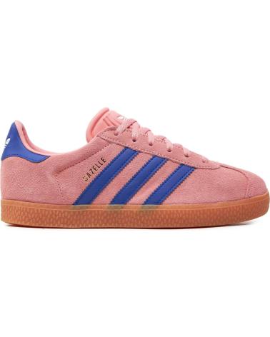 ADIDAS GAZELLE J ROSE AVEC RAYURES BLEUES ROSA
