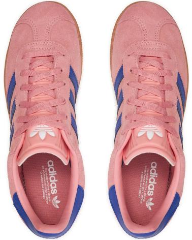 ADIDAS GAZELLE J ROSE AVEC RAYURES BLEUES ROSA