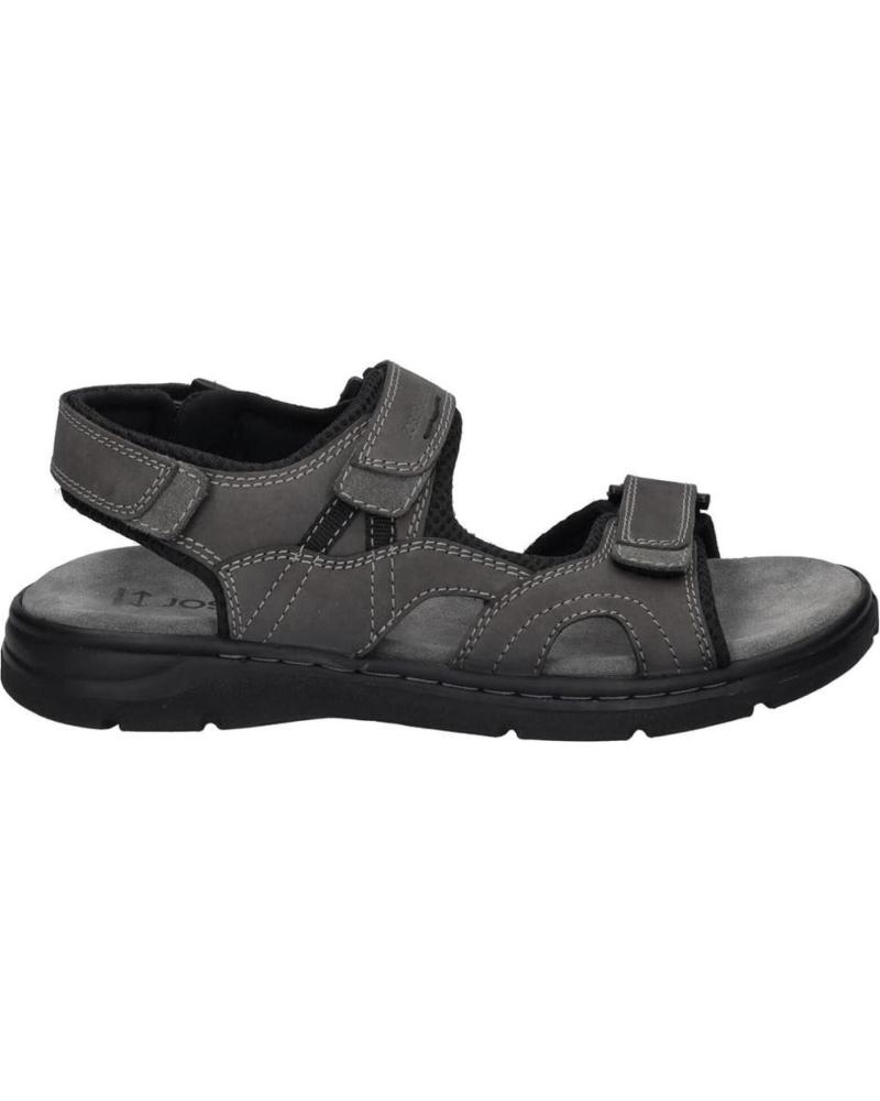 Man Sandals JOSEP SEIBEL MARLON-06 NUBUCK ASP ANTRACITA