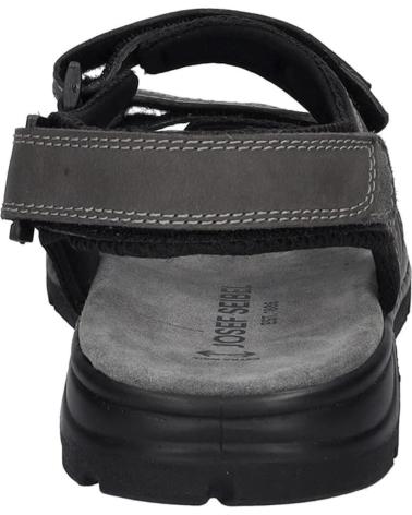 Man Sandals JOSEP SEIBEL MARLON-06 NUBUCK ASP ANTRACITA