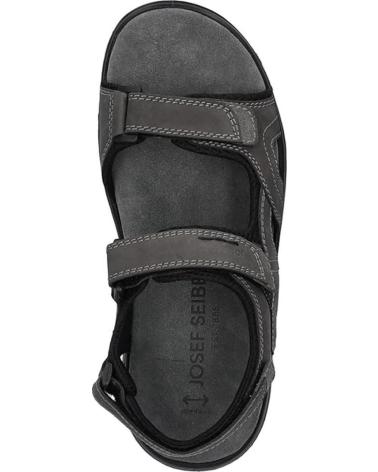 Man Sandals JOSEP SEIBEL MARLON-06 NUBUCK ASP ANTRACITA