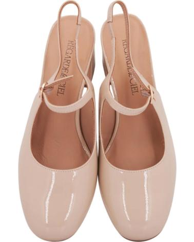 Woman Flat shoes REGARDE LE CIEL TWINKLESETA EDDA-01 BEIGE