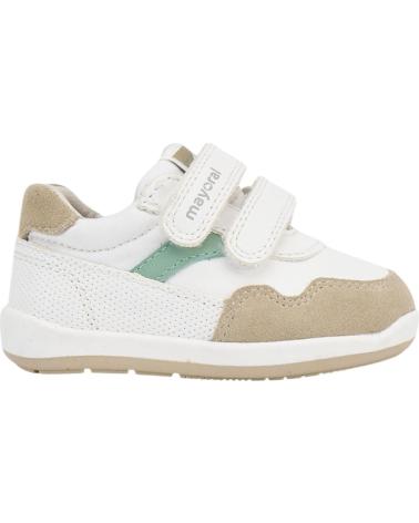 Sportif pour Fille MAYORAL ZAPATILLAS DEPORTE 41652 DEPORTIVA CITY PIEL BLANCO
