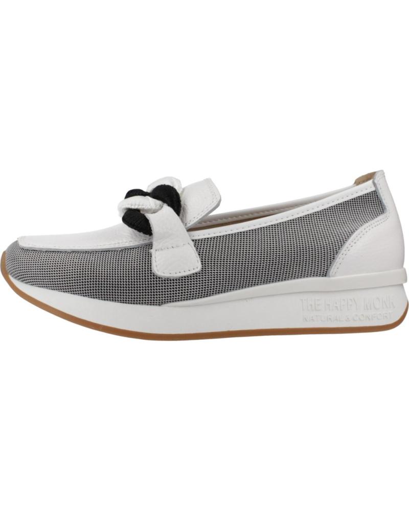 Mocassini per Donna THE HAPPY MONK MOCASINES MUJER MODELO VANITY 011 COLOR BLANCO