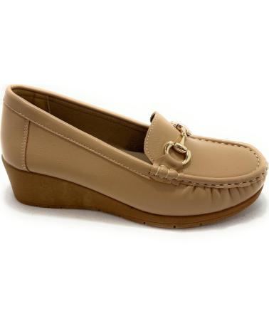 Mocasines de Mujer CHIC VISION MOCASIN MUJER CUNA HEBILLA RELAX MARRóN
