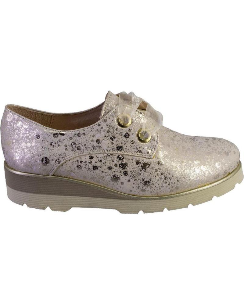 Scarpe per Donna NIVAL NEREA AFTA ZAPATOS CON CORDONES DE MUJER PIEL PLATINO