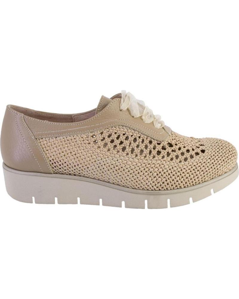 Scarpe per Donna NIVAL I908603 ZAPATOS CON CORDONES DE MUJER BEIGE