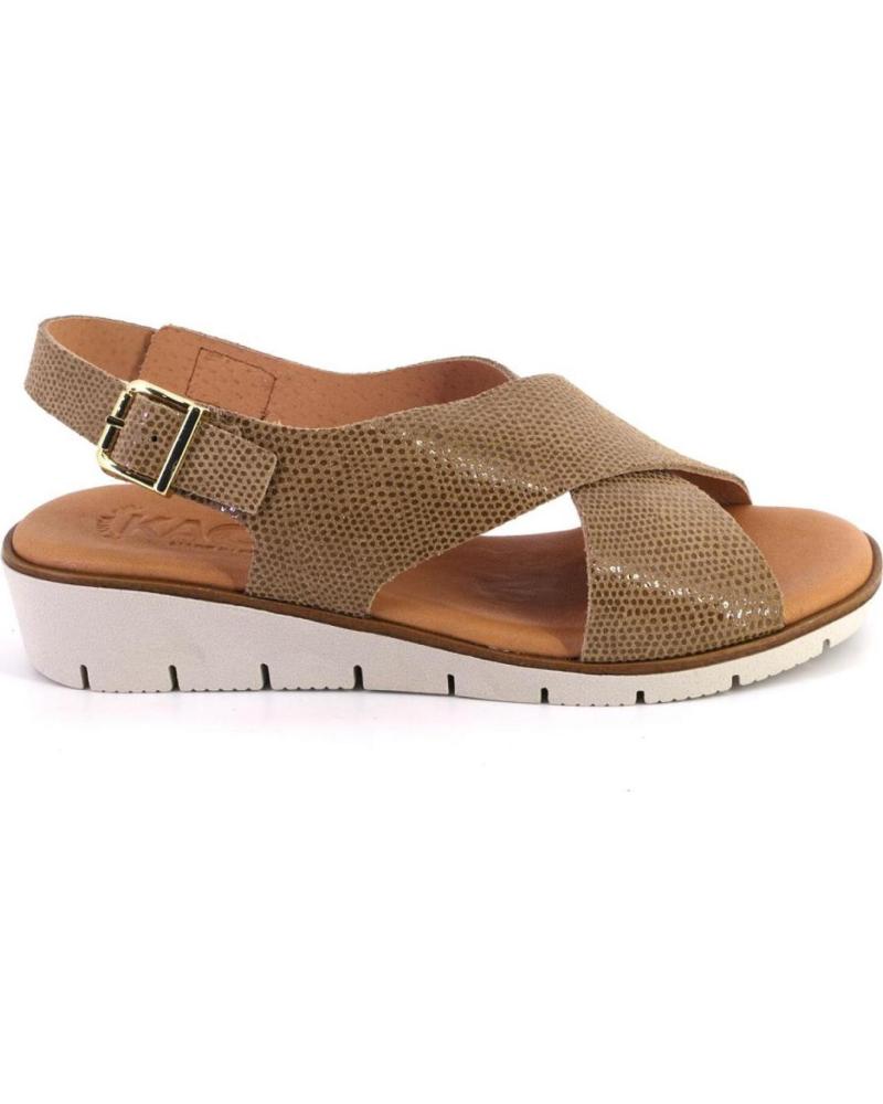 Sandali per Donna KAOLA 2275LUCERTOLA SANDALIAS DE MUJER PIEL CAMEL