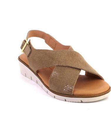 Sandali per Donna KAOLA 2275LUCERTOLA SANDALIAS DE MUJER PIEL CAMEL