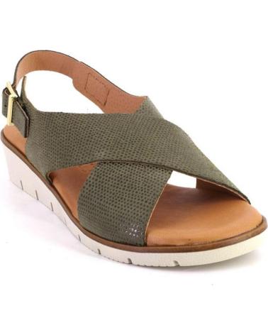 Sandali per Donna KAOLA 2275LUCERTOLA SANDALIAS DE MUJER PIEL KAKI