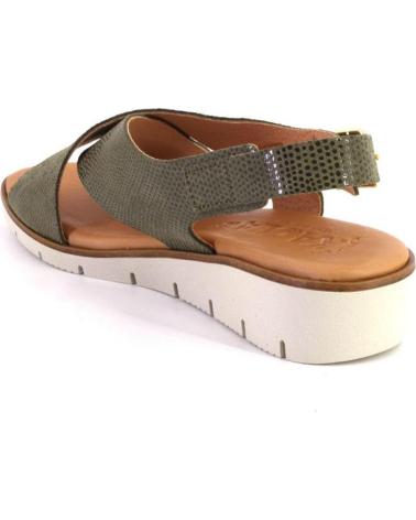 Sandali per Donna KAOLA 2275LUCERTOLA SANDALIAS DE MUJER PIEL KAKI