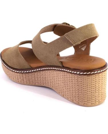 Sandalen für Damen KAOLA 2661 SANDALIAS DE MUJER ANTE SERRAJE CAMEL