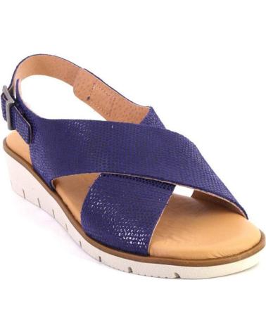 Sandalen für Damen KAOLA 2275LUCERTOLA SANDALIAS DE MUJER PIEL AZUL MARINO