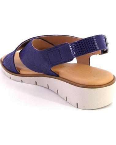 Sandalen für Damen KAOLA 2275LUCERTOLA SANDALIAS DE MUJER PIEL AZUL MARINO