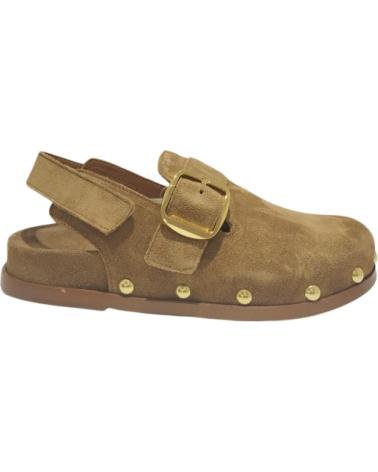 Scarpe per Donna ALPE ZUECO BABY SILK CUERO MARRóN
