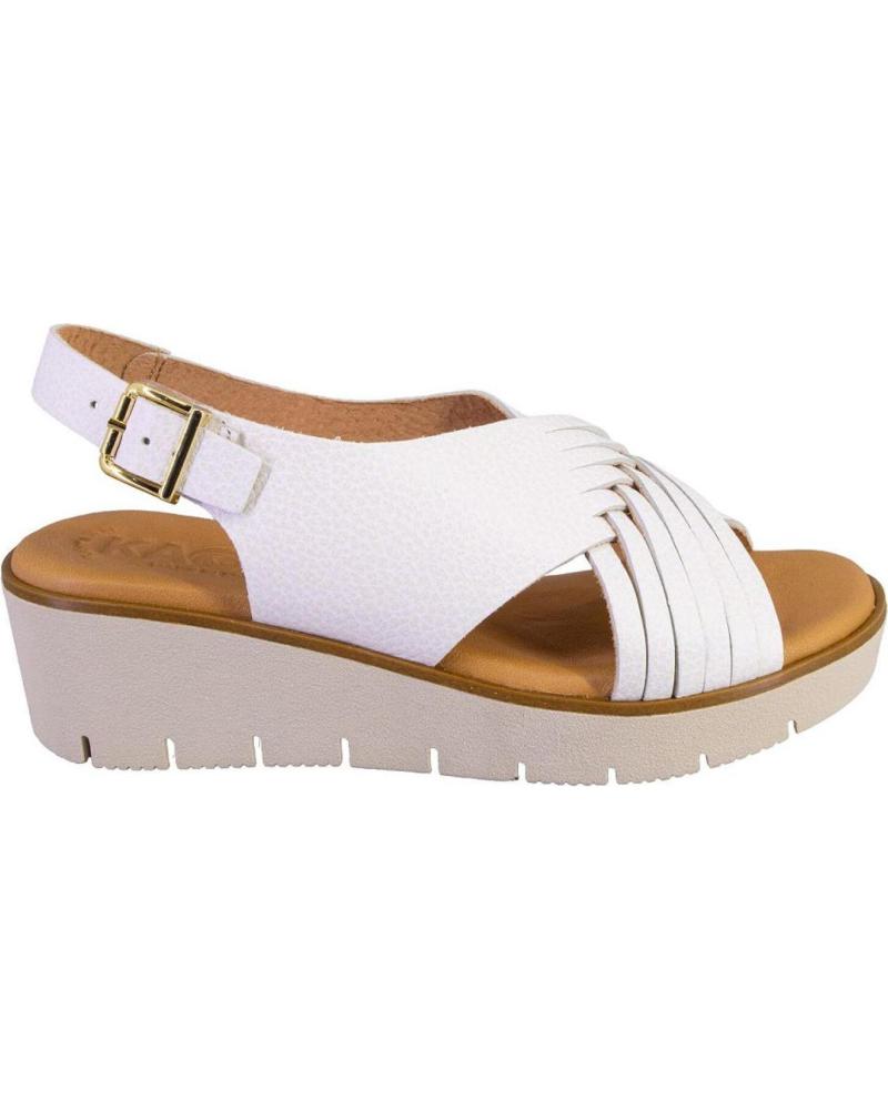 Sandalen für Damen KAOLA 2451BOMBI SANDALIAS DE MUJER PIEL BLANCO