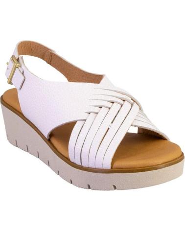 Sandalen für Damen KAOLA 2451BOMBI SANDALIAS DE MUJER PIEL BLANCO