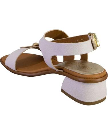 Sandalen für Damen BARMINTON 4564 SANDALIAS DE MUJER PIEL BLANCO Y ORO