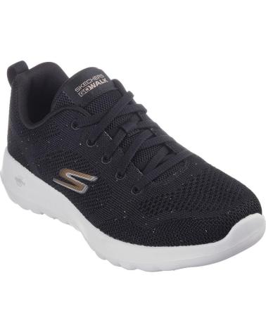 Sportivo per Donna SKECHERS 124640 ZAPATILLAS CASUAL DE MUJER NEGRO Y ORO