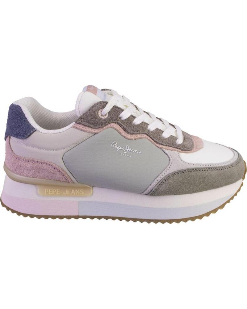 Sportif pour Femme PEPE JEANS PLS60034 ZAPATILLAS CASUAL DE MUJER VERDE