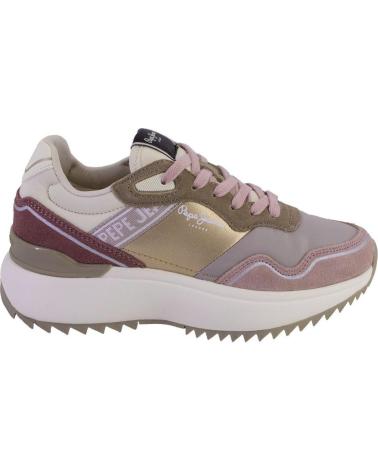 Sportif pour Femme PEPE JEANS PLS60042 ZAPATILLAS CASUAL DE MUJER NUDE