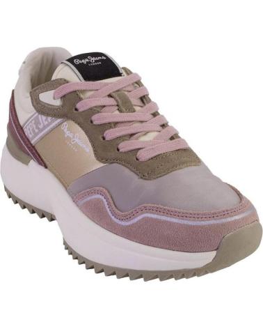 Sportif pour Femme PEPE JEANS PLS60042 ZAPATILLAS CASUAL DE MUJER NUDE