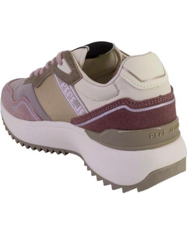 Sportif pour Femme PEPE JEANS PLS60042 ZAPATILLAS CASUAL DE MUJER NUDE