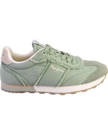 Sportif pour Femme PEPE JEANS PLS40034 ZAPATILLAS CASUAL DE MUJER VERDE