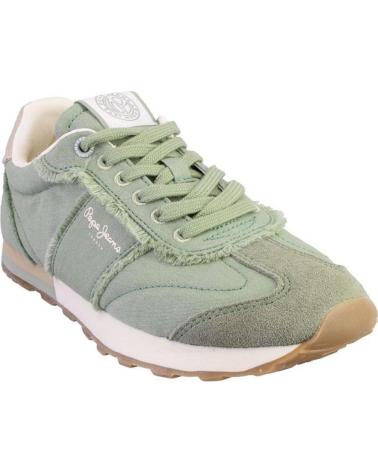Sportif pour Femme PEPE JEANS PLS40034 ZAPATILLAS CASUAL DE MUJER VERDE
