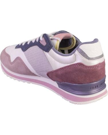Sportif pour Femme PEPE JEANS PLS40045 ZAPATILLAS CASUAL DE MUJER ROSA