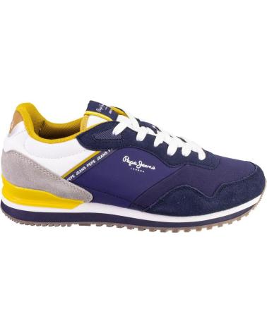 Sportif pour Homme PEPE JEANS PMS40037 ZAPATILLAS CASUAL DE HOMBRE AZUL MARINO