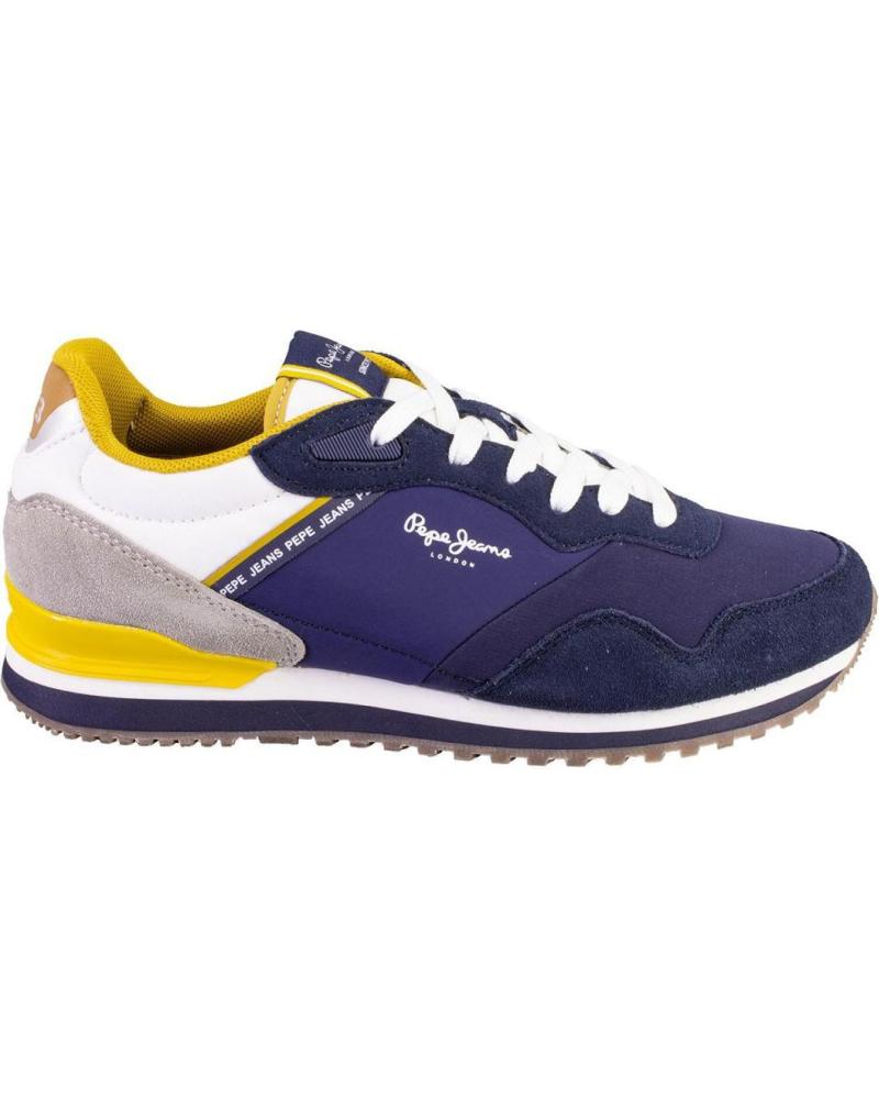 Sportif pour Homme PEPE JEANS PMS40037 ZAPATILLAS CASUAL DE HOMBRE AZUL MARINO