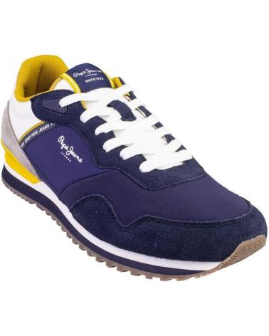 Sportif pour Homme PEPE JEANS PMS40037 ZAPATILLAS CASUAL DE HOMBRE AZUL MARINO